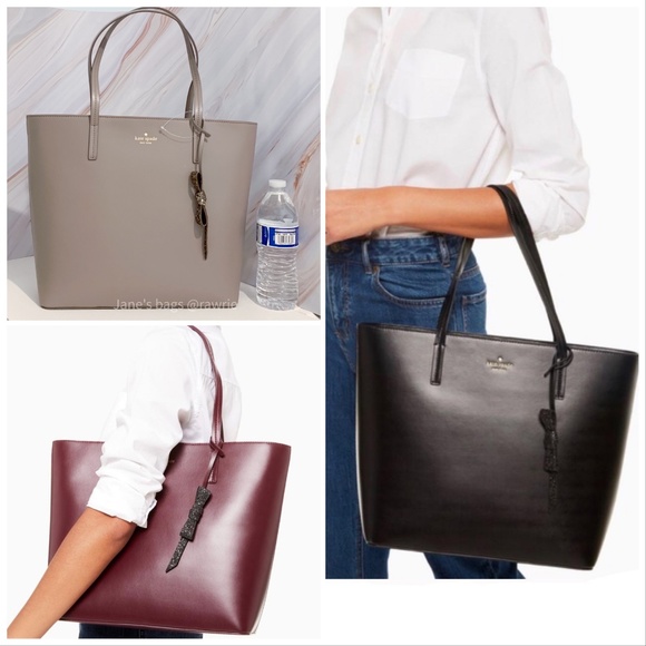 kate spade | Bags | New Kate Spade Karla Leather Zip Tote City Scape ...